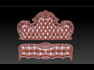 bed 3d relief models 3D Принт Модель