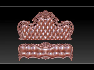3d рельефные модели кроватей 3D Принт Модель