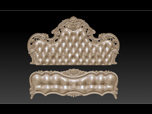 bed 3d relief models 3D Принт Модель