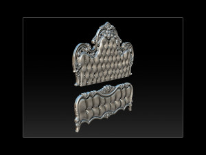 bed 3d relief models 3D Принт Модель