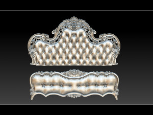 bed 3d relief models 3D Принт Модель