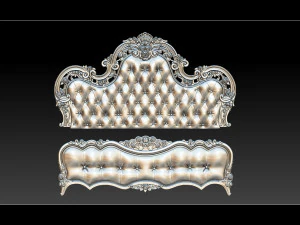 3d рельефные модели кроватей 3D Принт Модель