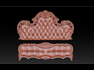 bed 3d relief models 3D Принт Модель