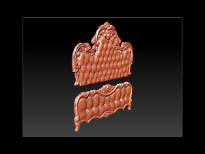 bed 3d relief models 3D Принт Модель