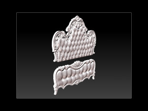 bed 3d relief models 3D Принт Модель