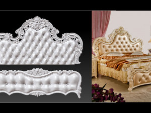 bed 3d relief models 3D Принт Модель