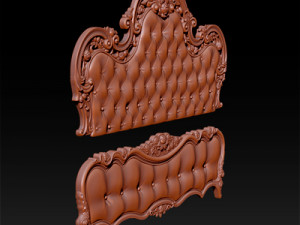 bed 3d relief models 3D Принт Модель