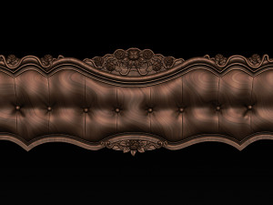 bed 3d relief models 3D Принт Модель