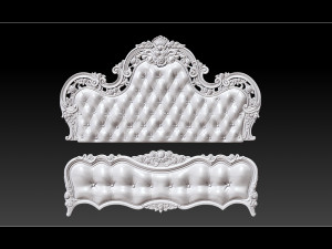 bed 3d relief models 3D Принт Модель