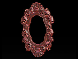 mirror classical carved frame 3d reliefs for cnc routers 3D Print Model