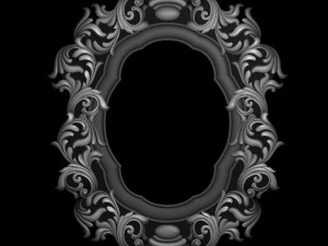 mirror classical carved frame 3d reliefs for cnc routers 3D Print Model