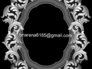 mirror classical carved frame 3d reliefs for cnc routers 3D Print Model