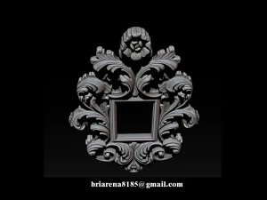 mirror classical carved frame 3d reliefs for cnc routers 3D Print Model