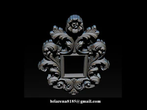 mirror classical carved frame 3d reliefs for cnc routers 3D Print Model