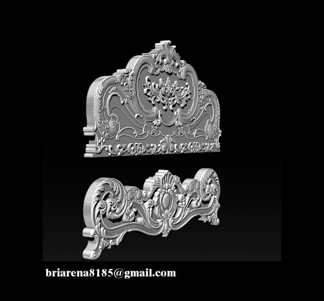 classic bed 3d relief models Modelo de Impressão 3D .c4d .max .obj .3ds .fbx .stl .blend 