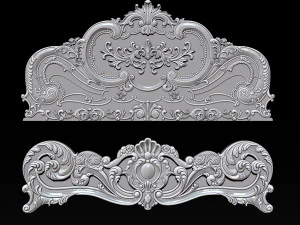 classic bed 3d relief models 3D Print Model