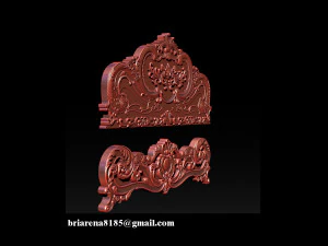 classic bed 3d relief models 3D Print Model