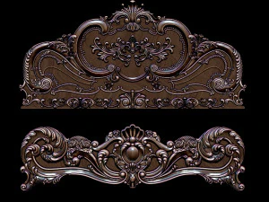 classic bed 3d relief models 3D Print Model