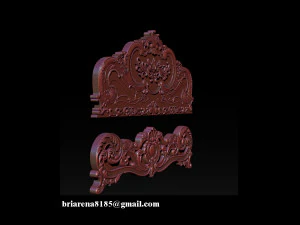 classic bed 3d relief models 3D Print Model