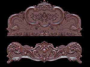 classic bed 3d relief models 3D Print Model