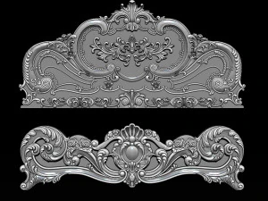 classic bed 3d relief models 3D Print Model