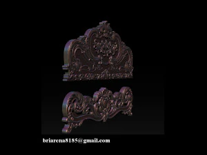 classic bed 3d relief models 3D Print Model