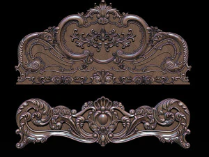 classic bed 3d relief models 3D Print Model