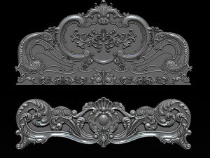 classic bed 3d relief models 3D Print Model