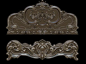 classic bed 3d relief models 3D Print Model