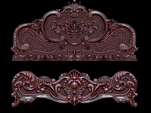 classic bed 3d relief models 3D Print Model