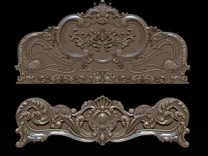 classic bed 3d relief models 3D Print Model