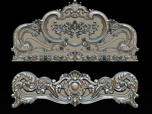 classic bed 3d relief models 3D Print Model