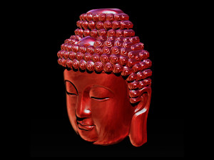 Buddha face pendant ready for 3d print 3d print model 3D-Druckmodell