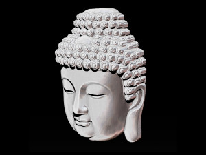 Buddha face pendant ready for 3d print 3d print model 3D-Druckmodell