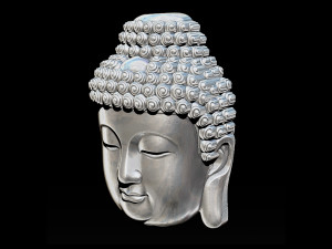 Buddha face pendant ready for 3d print 3d print model 3D-Druckmodell