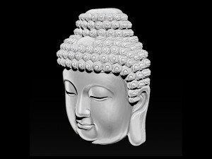 Buddha face pendant ready for 3d print 3d print model 3D-Druckmodell