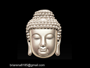 Buddha face pendant ready for 3d print 3d print model 3D-Druckmodell