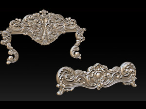 classic bed 3d relief models 3D Print Model