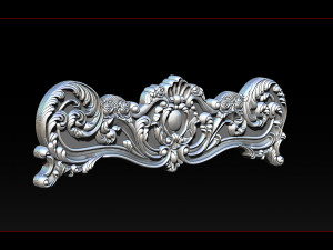 classic bed 3d relief models Modello di stampa 3D