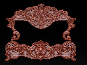 classic bed 3d relief models 3D Print Model
