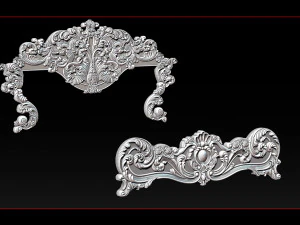classic bed 3d relief models 3D Print Model