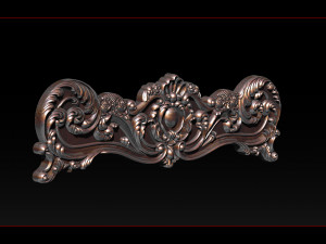 classic bed 3d relief models Modello di stampa 3D