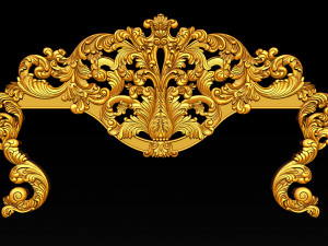 classic bed 3d relief models Modello di stampa 3D