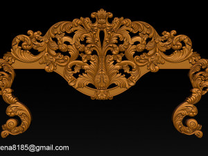classic bed 3d relief models Modello di stampa 3D