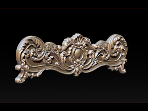 classic bed 3d relief models Modello di stampa 3D