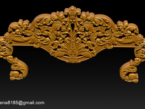 classic bed 3d relief models Modello di stampa 3D