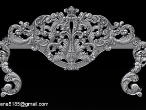 classic bed 3d relief models Modello di stampa 3D