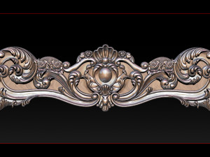 classic bed 3d relief models Modello di stampa 3D