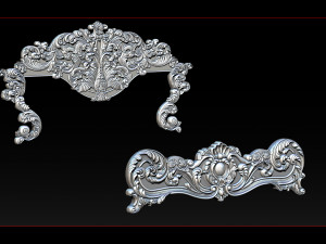 classic bed 3d relief models Modello di stampa 3D