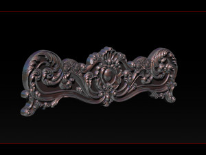 classic bed 3d relief models Modello di stampa 3D